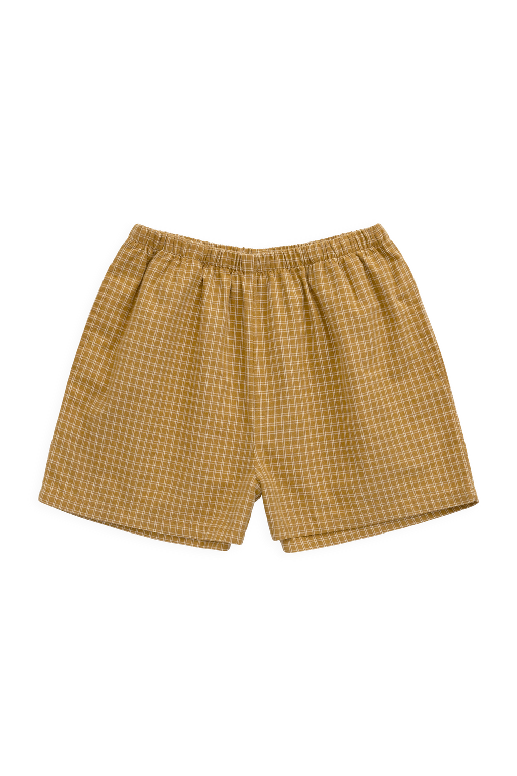 Short en coton bio - Carreaux fenêtre Sarrasin